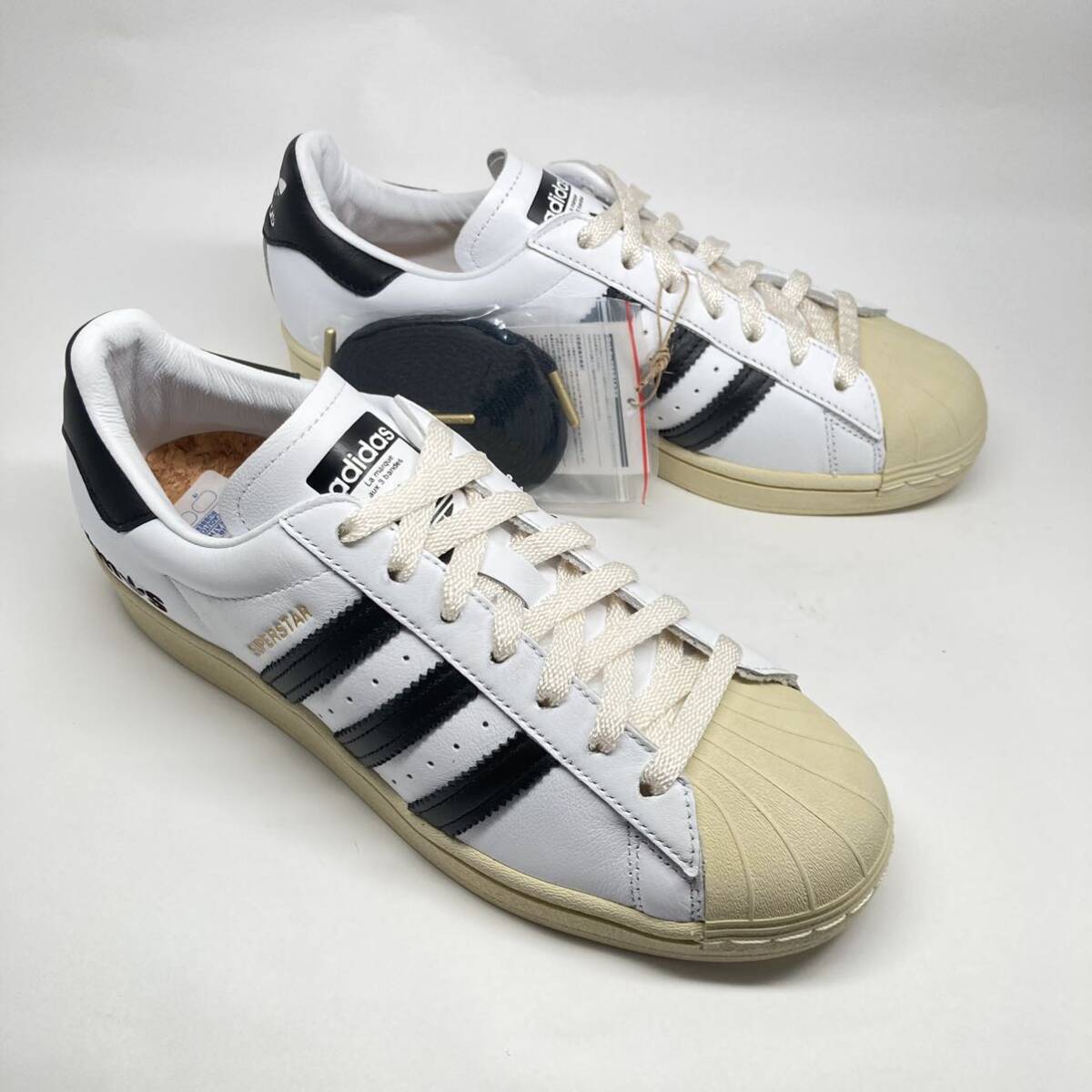  unused! limitation! 21 made adidas Originals × atmos leather white black 26.5cm FV2831 / Adidas a Tomos super Star 