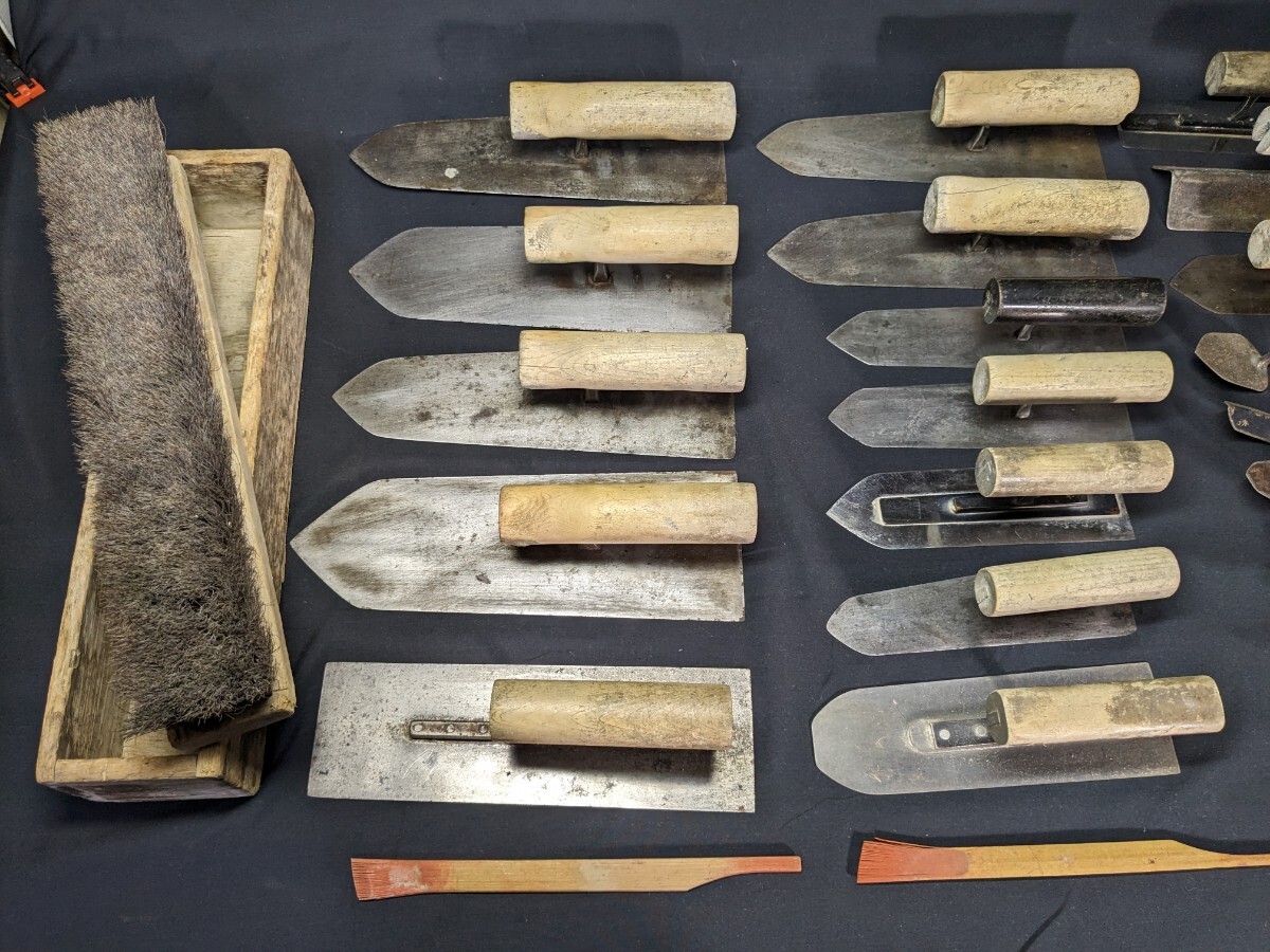 1 иен старт мастерок штукатур плотничный инструмент инструмент старый инструмент Zaimei совместно Tokyo кельма koteDIY