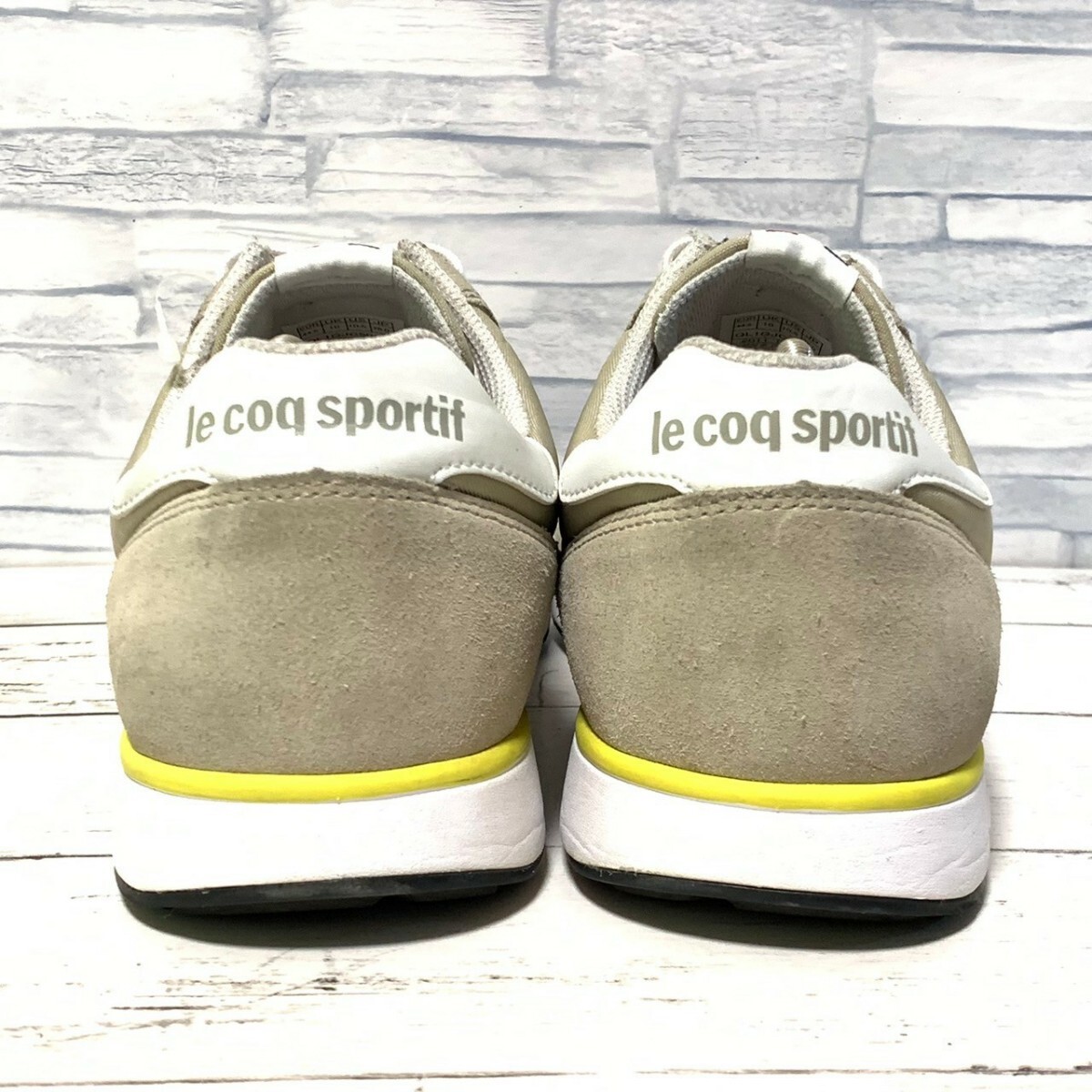 R5963bE le coq sportif ルコックスポルティフ スニーカー ベージュ メンズ 28cm SURSEINE シュルセーヌ スウェード ナイロン ローカット_画像6