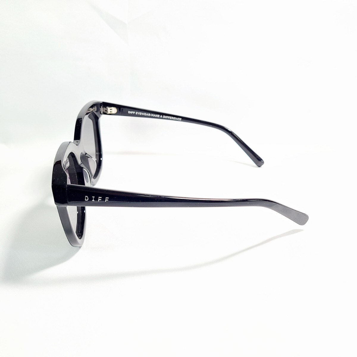 Jm8LL DIFF EYEWEAR ディフアイウェア GIA BK-GR121 サングラス 眼鏡 ブラック 黒 メガネ UV 紫外線 _画像3