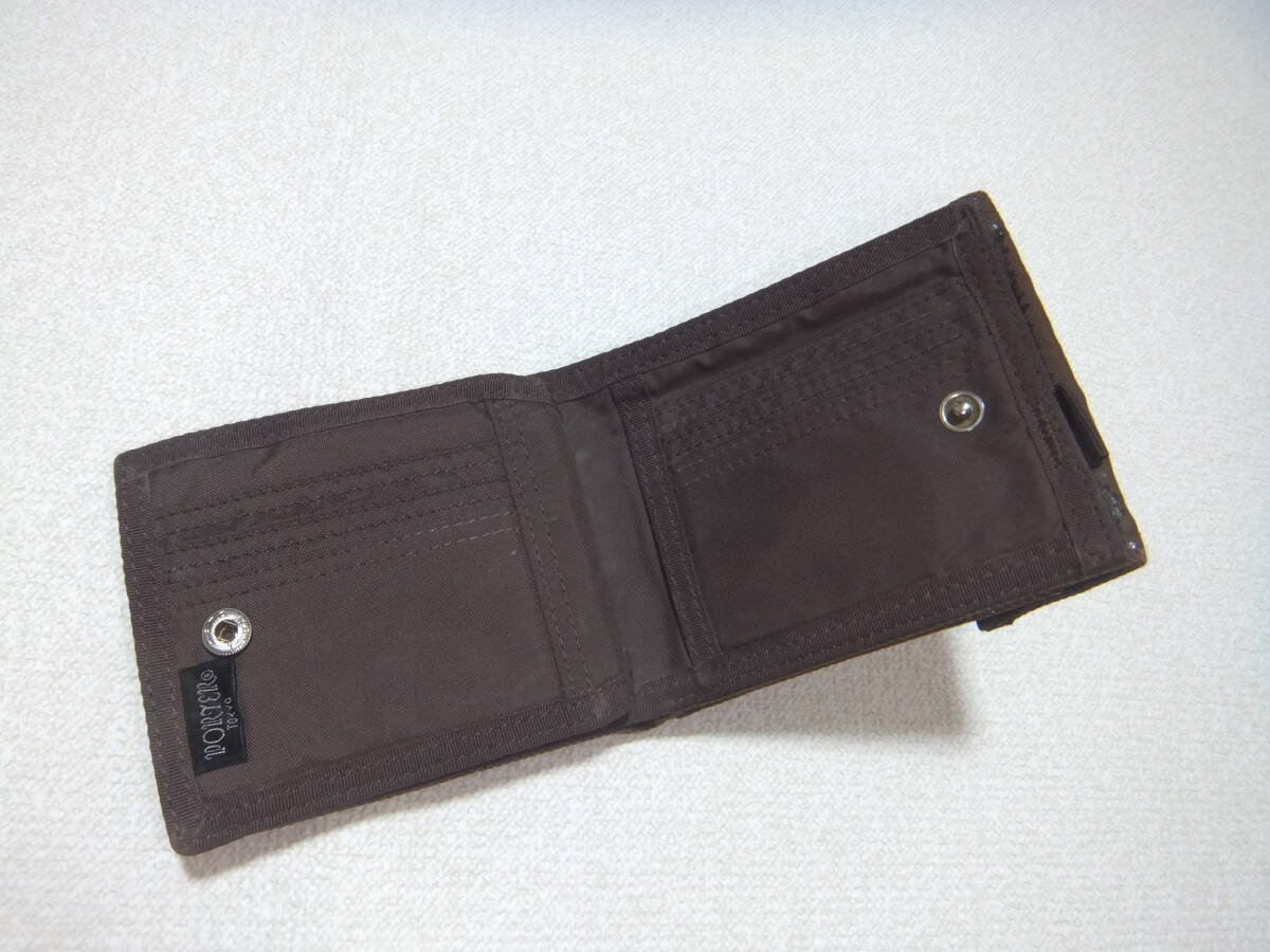 送料350円◎PORTER YOSHIDA FREE STYLE WALLET ポーター 吉田カバン フリースタイル ウォレット 2つ折り財布 ダークブラウン_画像3