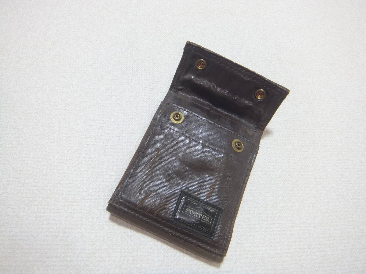 送料350円◎PORTER YOSHIDA FREE STYLE WALLET ポーター 吉田カバン フリースタイル ウォレット 2つ折り財布 ダークブラウン_画像7