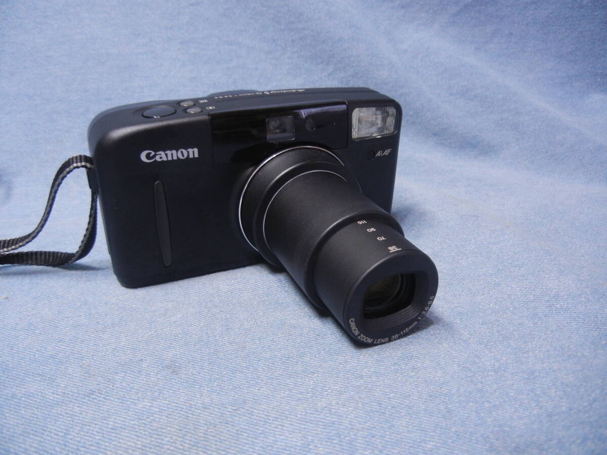 Canon キャノンAutoboy S PANORAMA 38-115mm オートボーイ パノラマ コンパクトフイルムカメラ 作動の画像2