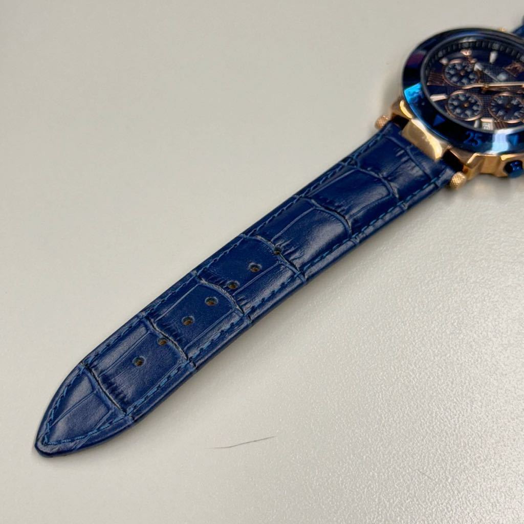 Salvatore Marra サルバトーレマーラ メンズ腕時計 クロノグラフ 42mm SM8005S-PGBL ブルー 新品未使用 の画像4