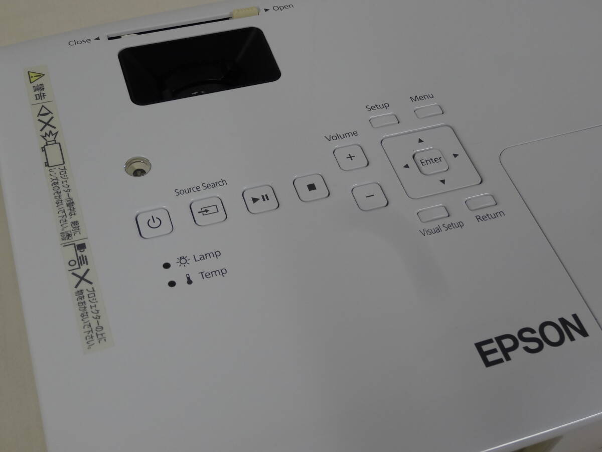 17210■EPSONエプソン ホームプロジェクター DVDプレイヤー内蔵モデル EH-DM30 中古 ■の画像3