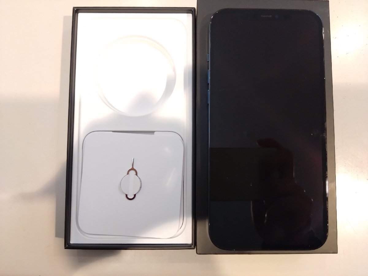 SIMフリー☆Apple iPhone12 Pro Max 256GB ブルー 中古品☆の画像10