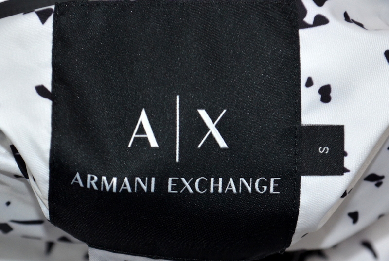 未使用品 新品級 薄手の生地 春秋 ARMANI EXCHANGE アルマーニ エクスチェンジ リバーシブル ライトブルゾン USA S オーバーサイズ メンズ_画像3