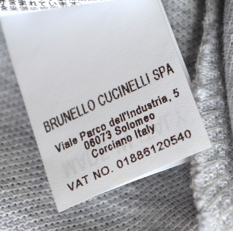 未使用品 新品級 BRUNELLO CUCINELLI ブルネロクチネリ SLIM FIT ポロシャツ size XS ストレッチ有り メンズ カジュアルに イタリア製の画像4