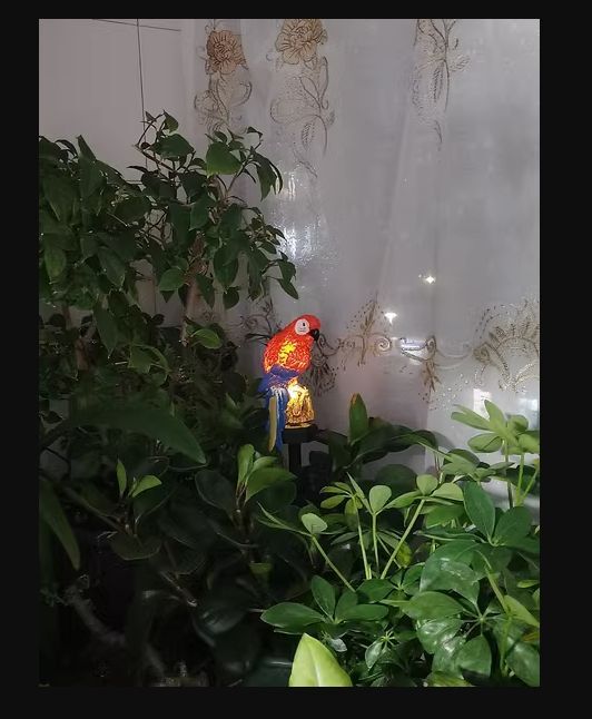  garden light parrot red gardening objet d'art solar light waterproof decoration lovely dressing up bird bird objet d'art out automatic lighting wiring un- necessary 