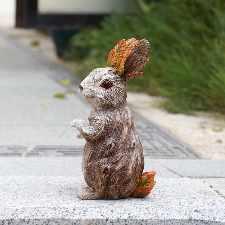 ガーデンオーナメント 木の精霊 ウサギさん ガーデニング オブジェの画像4