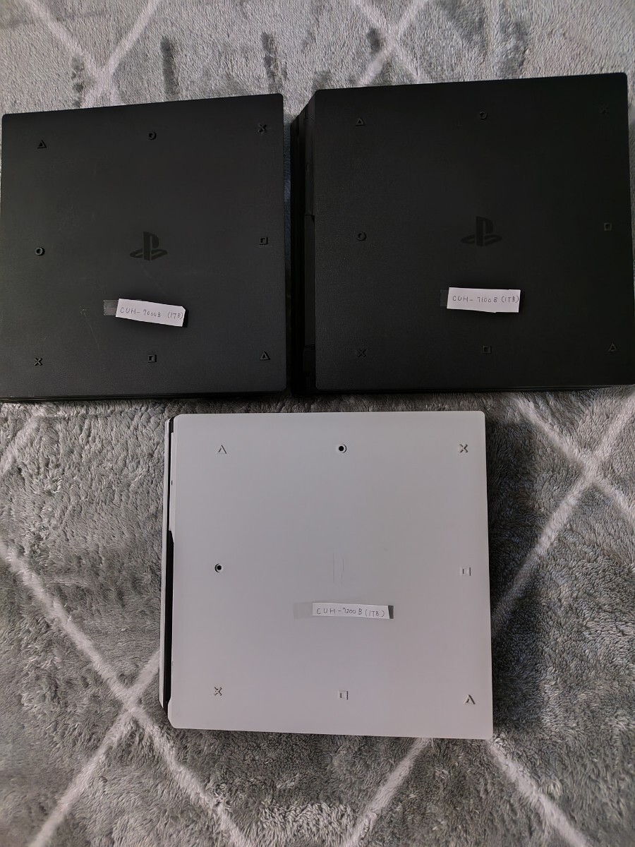 １円～ 動作確認済み PS4 PlayStation 本体 CUH-2000A 2000B 2100A 2100B 2200B 7000B 7100B 7200B 計10台 HDD 500 1TB 封印有 まとめ 黒白の画像5