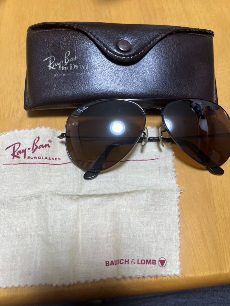 80s USA製 オリジナル ボシュロム製 レイバン AVIATOR B-15 ドライビング用 ヴィンテージ サングラス  B&L RayBan USA の画像1