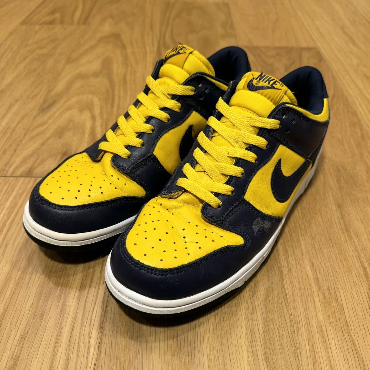 2002年製 NIKE DUNK LOW 28.5 ナイキ ダンク ロー 紺黄 ネイビー イエロー 10.5 630358-471_画像1