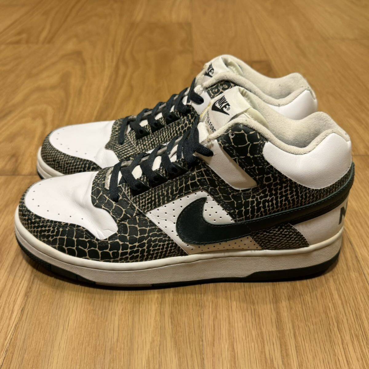 2004 NIKE DELTA FORCE 3/4 DELUXE 28.0cm ナイキ デルタフォース デラックス ヘビ柄　309097-131_画像2