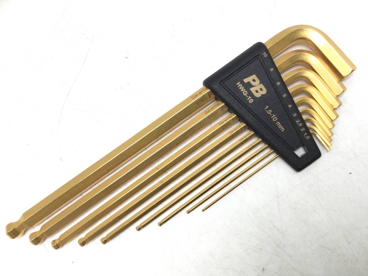 [ receipt issue possible ]*PB/ acid stool ball attaching long HEX wrench set Gold 212LHWG-10 [ITXNYCX72TPI]