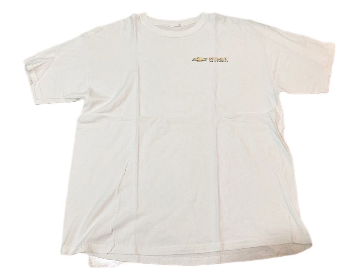 シボレー　team 白　Tシャツ　L アメ車　アーカイブ　ホワイト　男女兼用 半袖 ビンテージ　archive USA アーカイブ