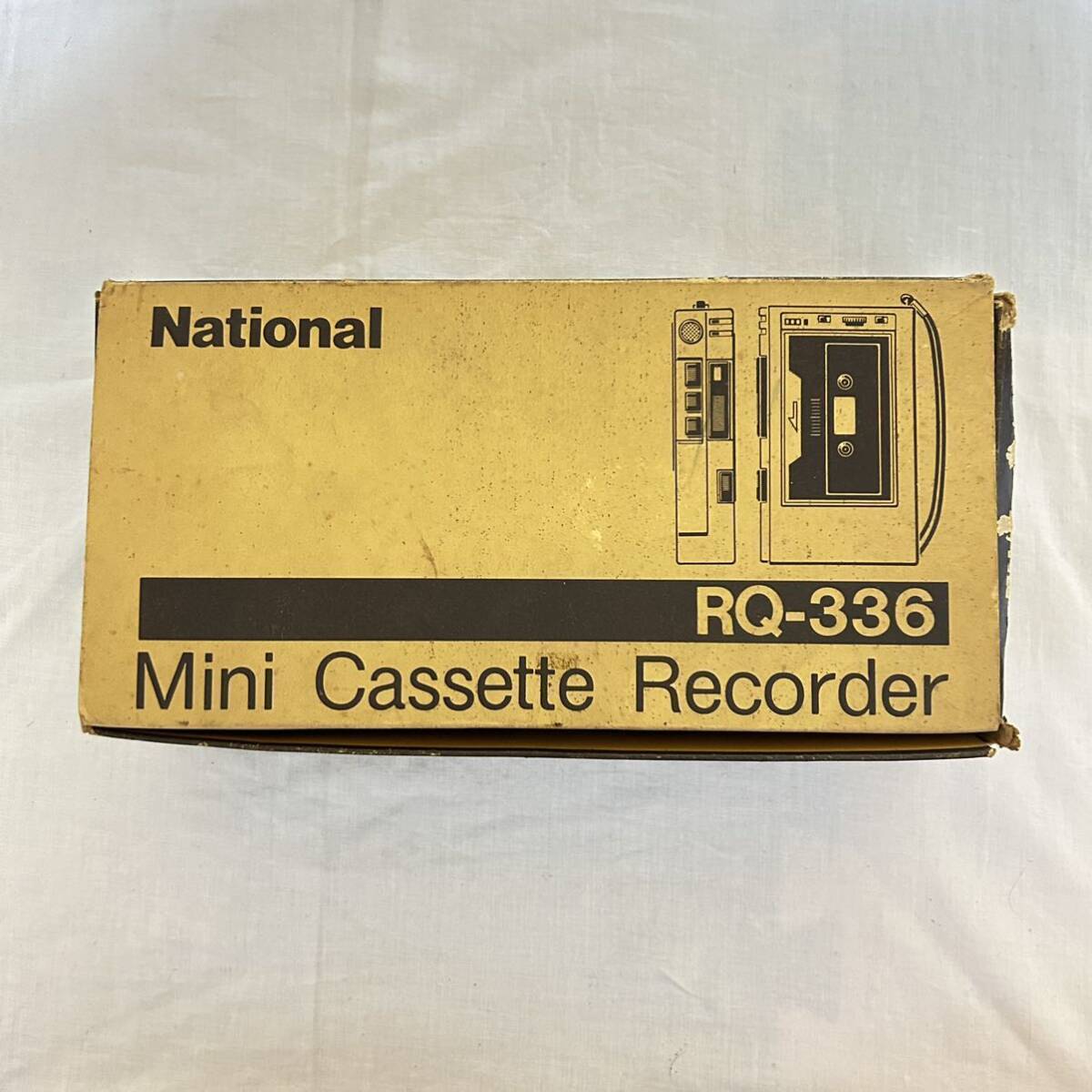 recorder RQ-336National 松下電気 minicassette セミサウンドモニター形式 マグネット消去方式 イヤホン O8の画像1