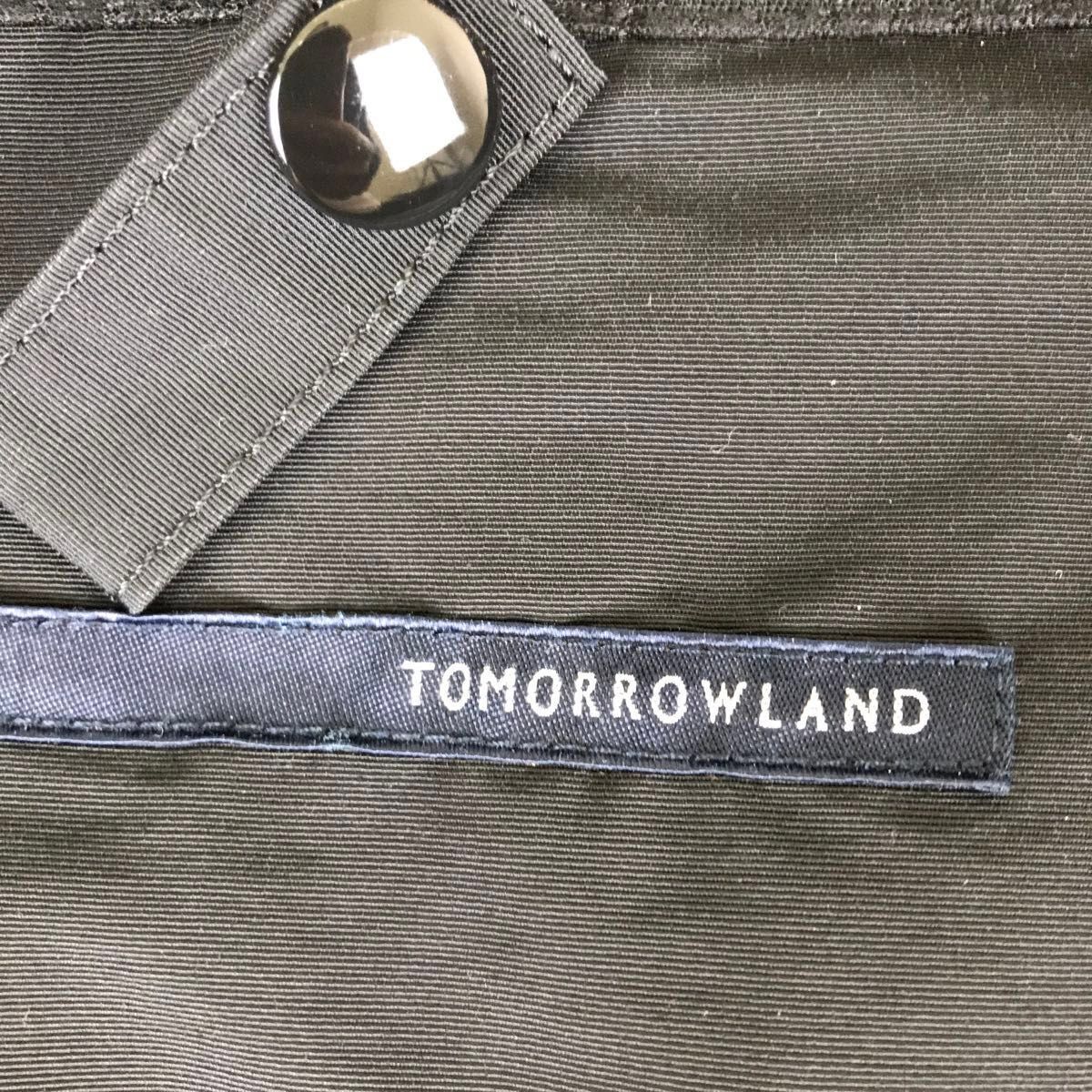 トゥモローランド　TOMORROWLAND  ジップアップパーカー　パーカー取り外し可能　ナイロン　ジャケット　フーディー  黒