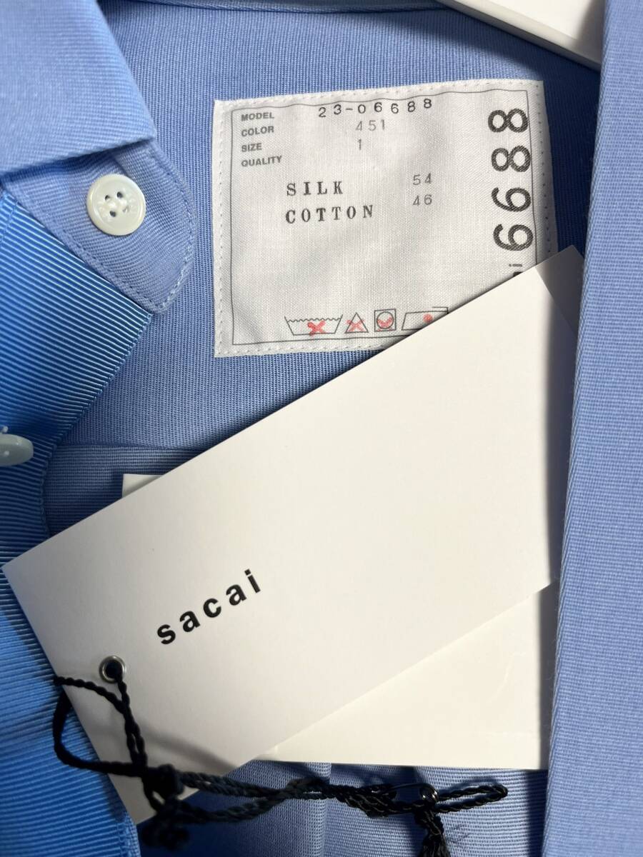 入手困難 sacaiサカイ コレクションライン幻シルクブラウス新品1 入手困難 sacaiサカイ コレクションライン幻シルクブラウス新品1