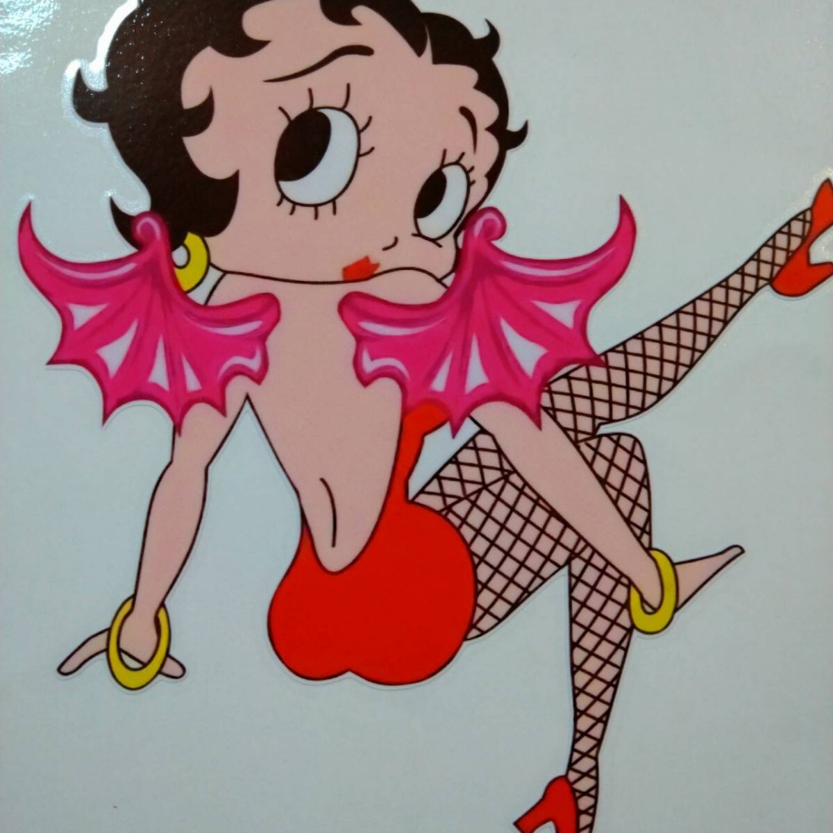 ヴィンテージ　レトロ　betty ベティー　海外アニメ　ステッカー 転写シール