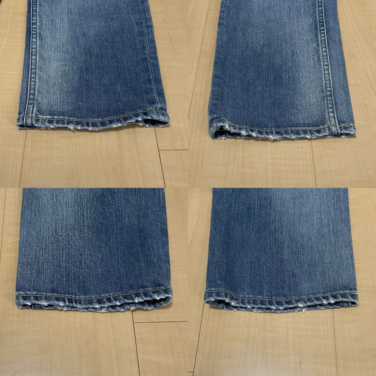 美品 21SS YANU ヤヌーク ANNETTE STRAIGHT 57103012 アネット ストレートデニムパンツ ジーンズ W26 ライトブルー ◆_画像8