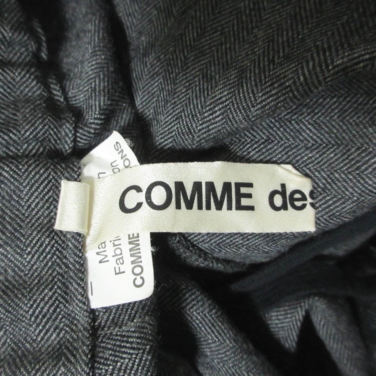  прекрасный товар 14AW COMME des GARCONS Comme des Garcons "в елочку" рисунок деформация легкий шорты гаучо брюки шорты XS серый 032 *