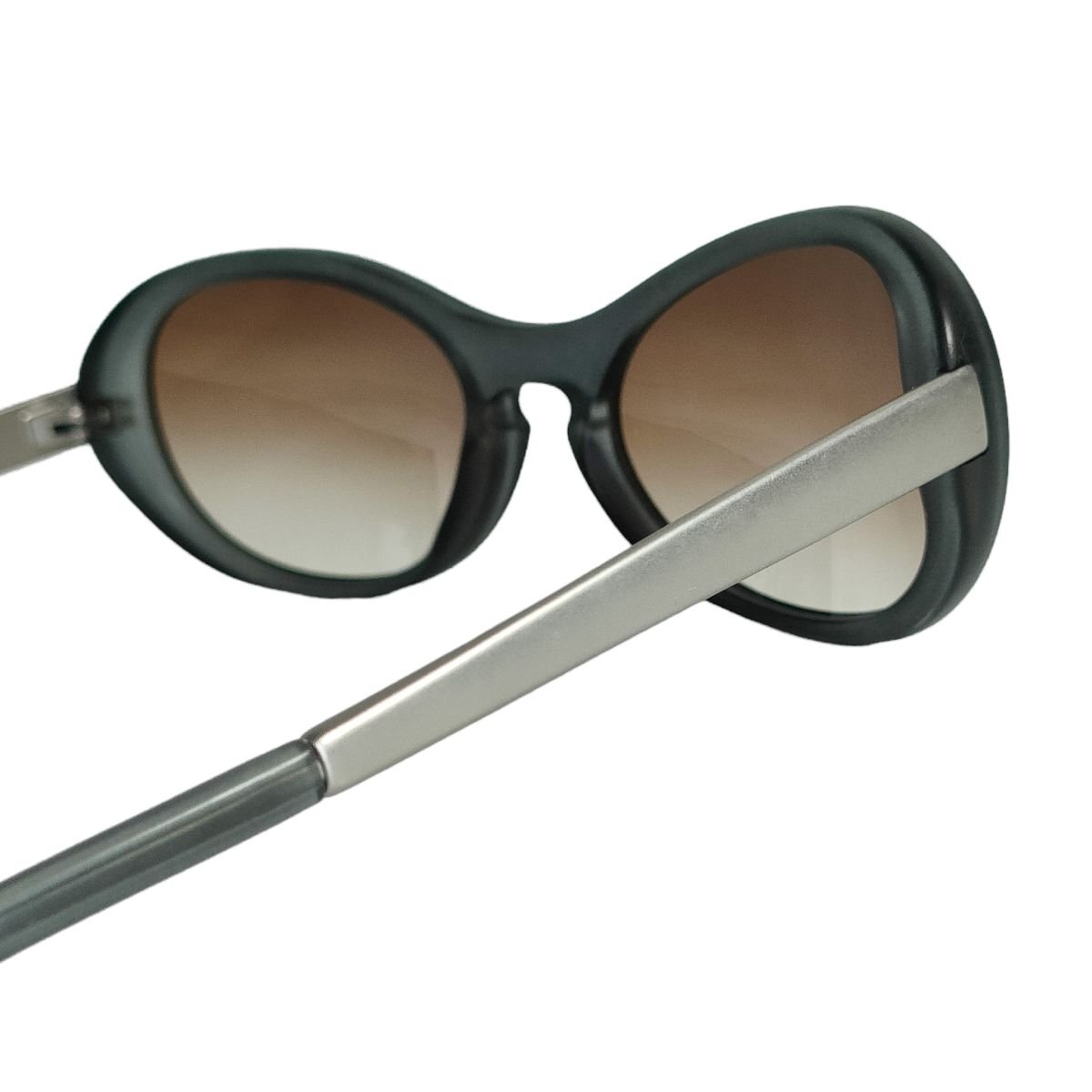 美品 MIU MIU ミュウミュウ フルリム サングラス 眼鏡 アイウェア ブラック×グレー系 J0303の画像8