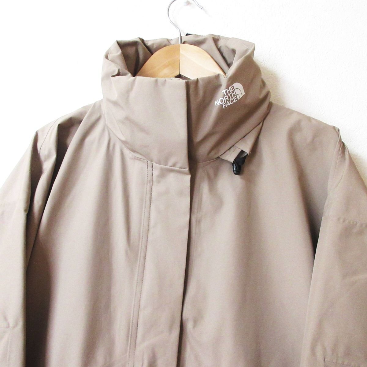 美品 THE NORTH FACE×HYKE ノースフェイス×ハイク GTX Military Coat ゴアテックス ミリタリーコート NPW192HY サイズS ベージュ ◆_画像4