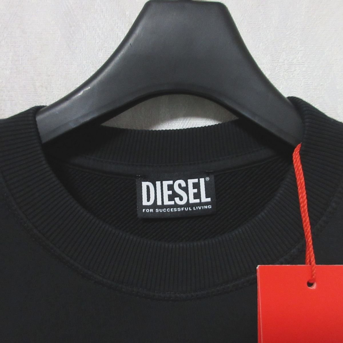  unused 23SS DIESEL diesel D-ROLLY long sleeve knee on height asimeto Lee sweatshirt One-piece XS black *