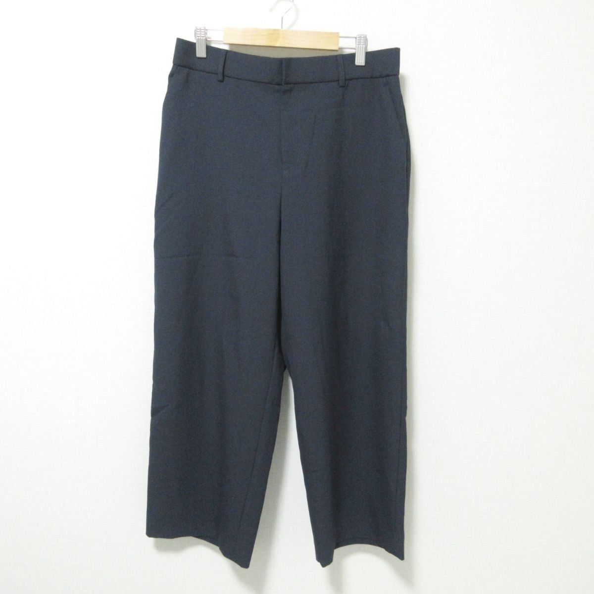  прекрасный товар 20SS Kumikyoku k Miki .kKUMIKYOKU укороченные брюки легкий брюки большой размер 5 темно-синий 043 *