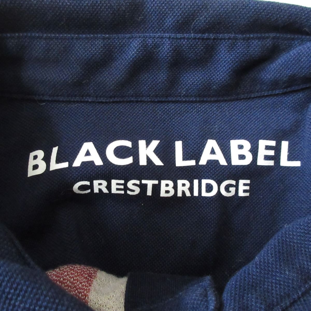 美品 BLACK LABEL CRESTBRIDGE ブラックレーベルクレストブリッジ チェック柄 半袖 ポロシャツ LL マルチカラー_画像3