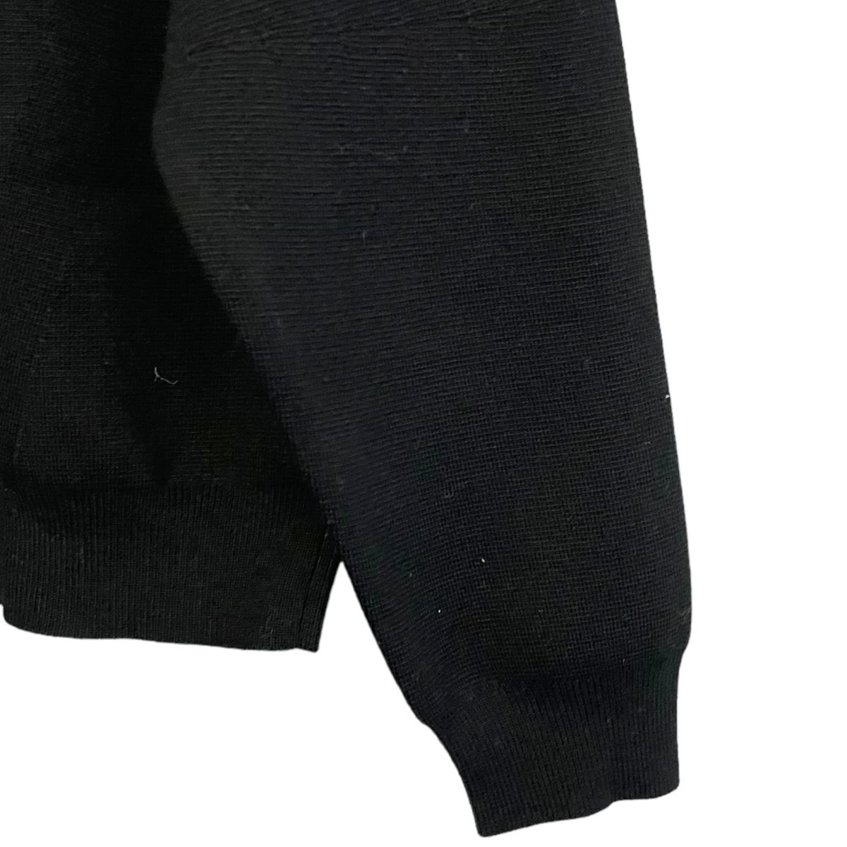  beautiful goods 23AW Ballsey Ballsey Tomorrowland wool polyester milano rib fake fur pocket knitted cardigan S black 