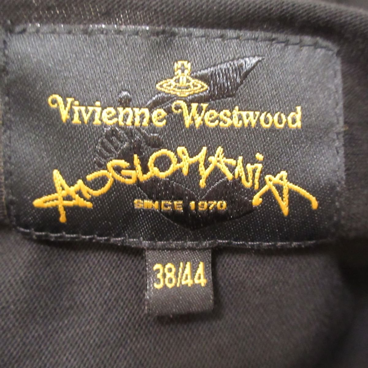 美品 Vivienne Westwood ヴィヴィアンウエストウッドアングロマニア ラブハート フレンチスリーブ ひざ丈 ワンピース 38/44 ブラック系_画像4