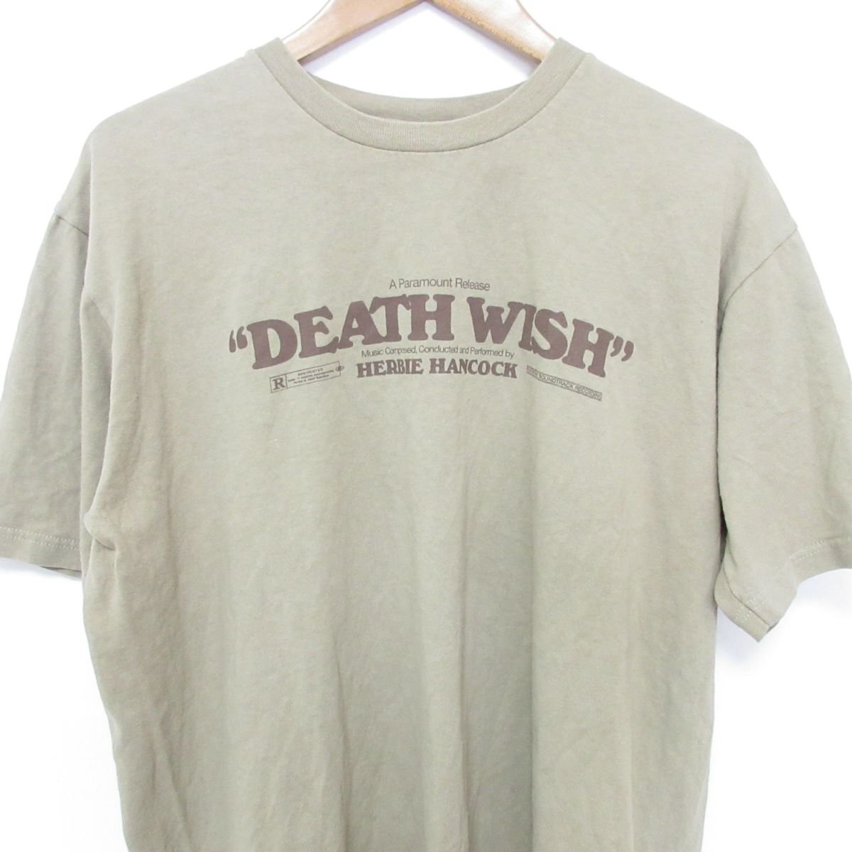 美品 02SS 初期 Supreme シュプリーム Death wish tee Herbie Hancock プリント 半袖 Tシャツ カットソー サイズL ベージュ_画像3