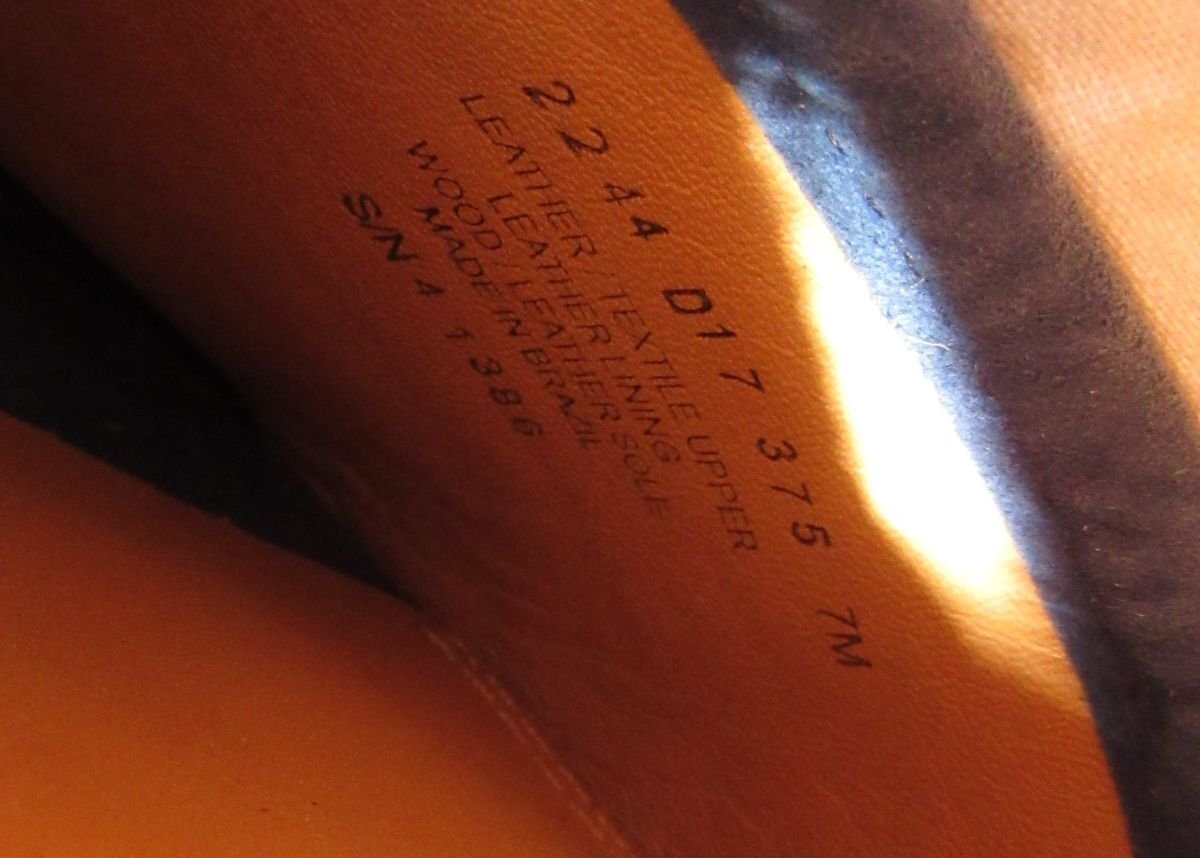 美品 TORY BURCH トリーバーチ アンクルストラップ フリンジ ロレッタ サンダル 7M 24cm相当 ネイビー×マルチカラー_画像8