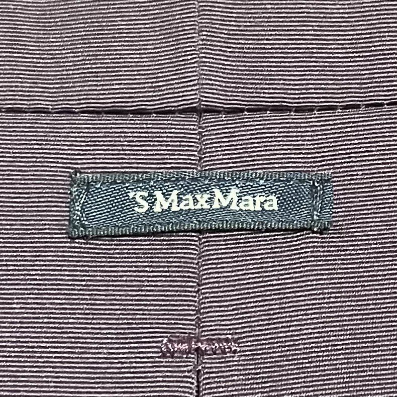 美品 ’S Max Mara エスマックスマーラ 膝丈 ノースリーブ ワンピース USA6 パープル ◆の画像9