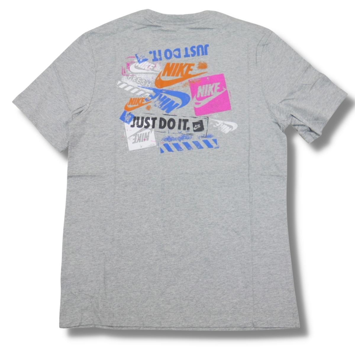 ◆NIKE◆ グラフィックロゴ Tシャツ 送料込 即決 ナイキ グラフィック Tシャツ GRY/XXLサイズ 3L 送料無料