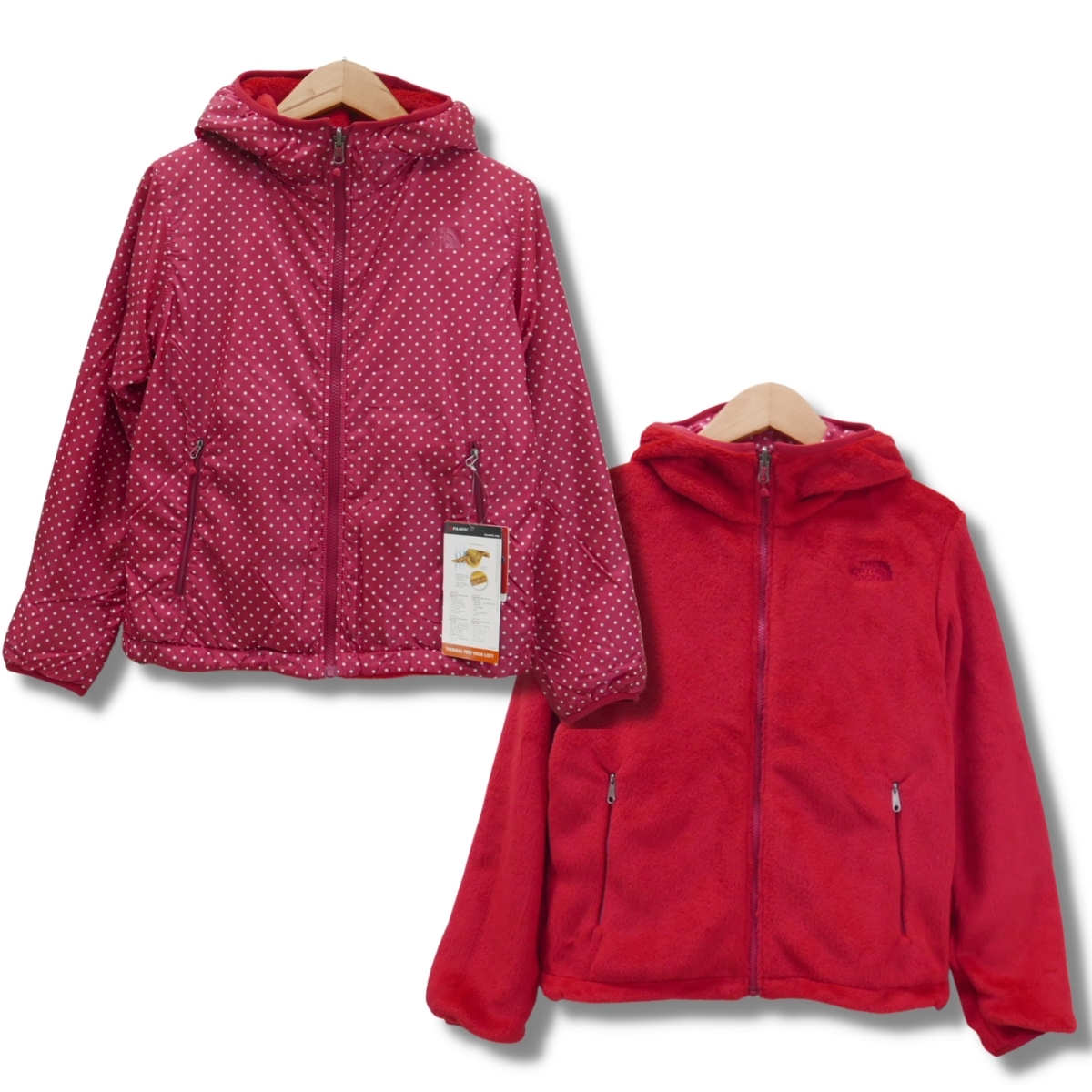 即決 ノースフェイス ウイメンズ リバーシブル ジャケット RED/M 即決 ノースフェイス ウイメンズ リバーシブル ジャケット RED/M