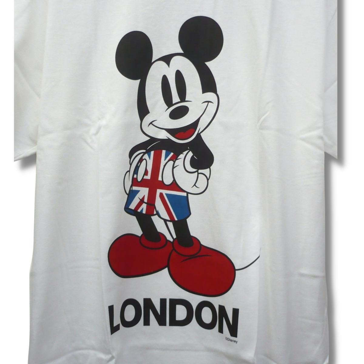 即決☆ミッキーマウス スパシオ WHT/Sサイズ 半袖Tシャツ 送料無料 フットサル サッカー 普段着にもOK 白 ホワイト