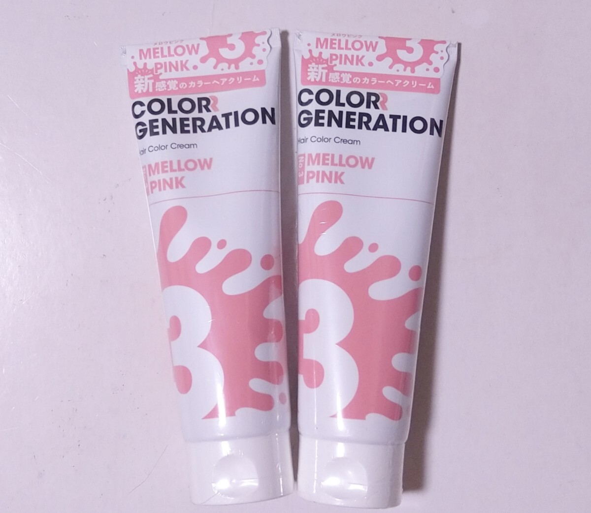 COLORR GENERATION цвет generation цвет крем краситель для волос уход No.3 сочный розовый 150g 2 шт. комплект 