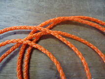 パラアンカーロープ　　ポリエチレンクロス　オレンジ色　６Φ　５０ｍ　送料無料 _イメージです