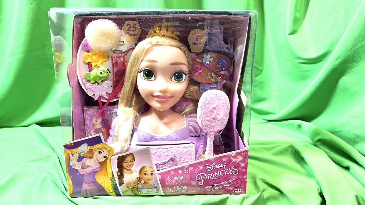 未開封品 ディズニー ラプンツェル スタイリングヘッド ディズニープリンセス おもちゃ 女の子 プレゼント Disneyの画像1