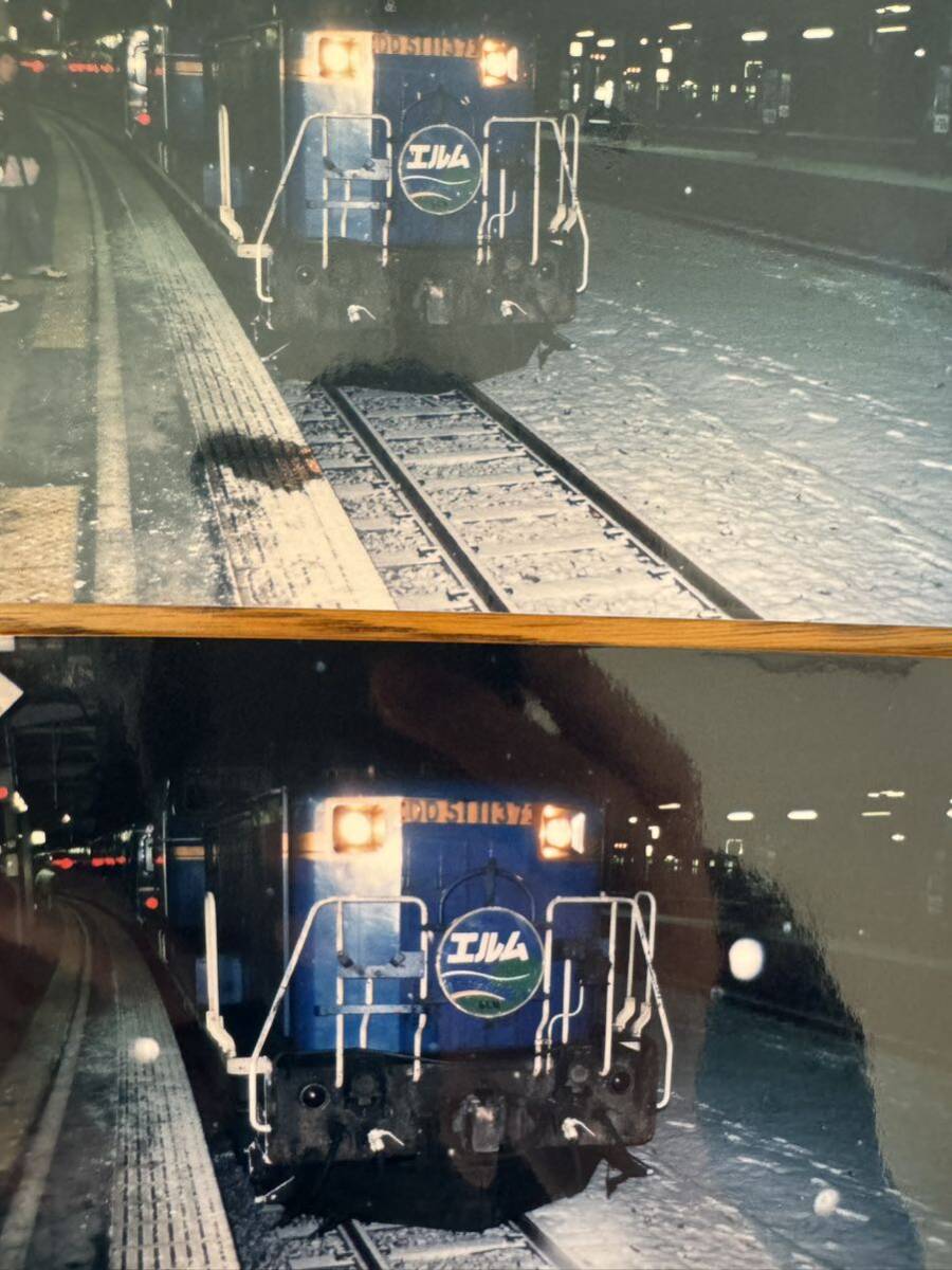 A☆ 鉄道 ネガ『北海道　スーパー北斗　エルム　海峡　駅　風景写真　』◆古い鉄道写真フィルム JR 列車特急