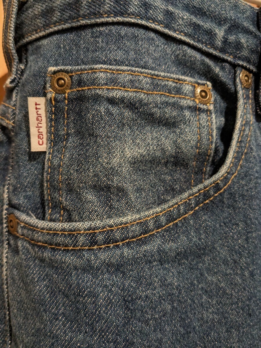  【極美品】★carhartt/カーハート　RLXD FIT TAPERED JEAN リラックスフィット　テーパードパンツ　デニムパンツ 　1円スタート　アメカジ_画像3