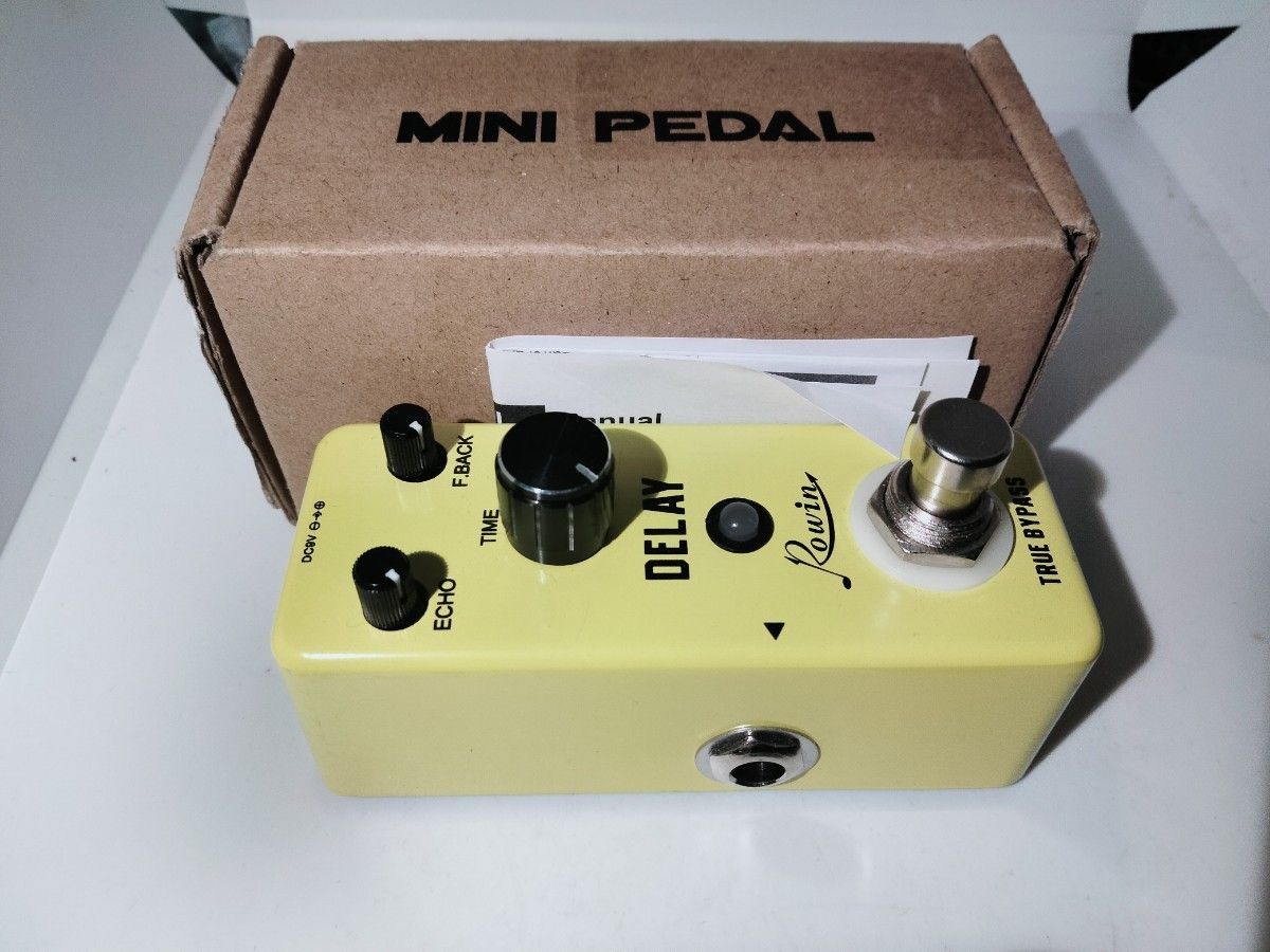 送料無料！Rowin/ローウィン/MINI PEDAL/Delay Pedal /アナログビンテージディレイ/未使用品