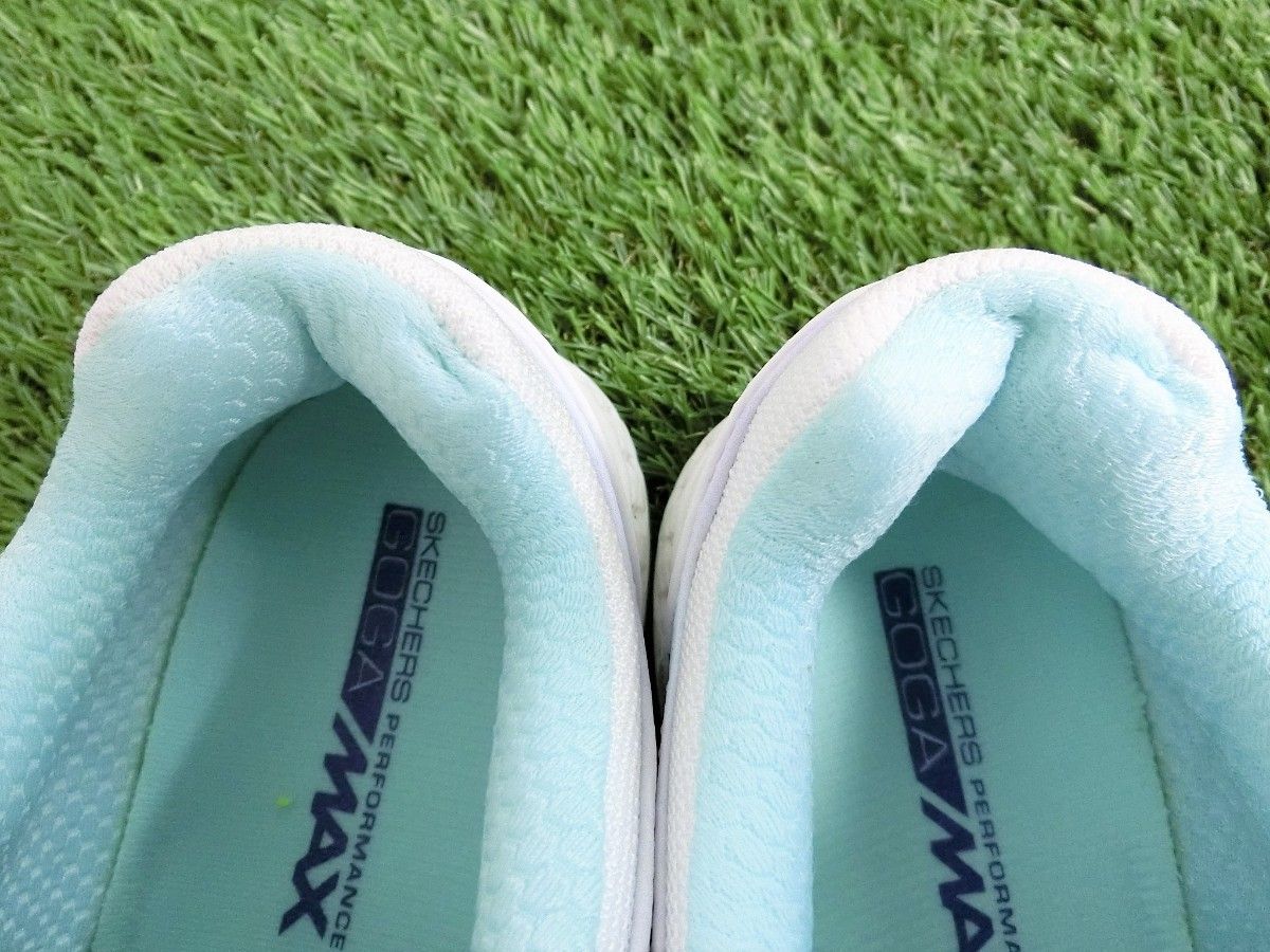 【未使用訳あり】 SKECHERS GOLF 撥水加工 スパイクレスゴルフシューズ 25.5cm ホワイト GOGAMAX