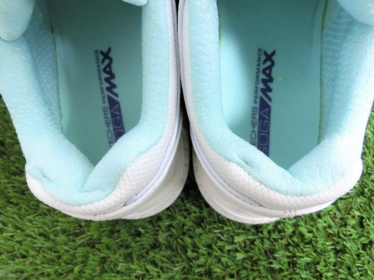 【未使用訳あり】 SKECHERS GOLF 撥水加工 スパイクレスゴルフシューズ 25.5cm ホワイト GOGAMAX