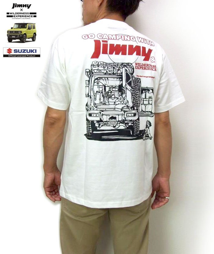 新品 スズキ ジムニー Tシャツ 黒L サンライズ JIMNY半袖tシャツ SUZUKI公認 メンズtシャツ カットソー WILDERNESS EXPERIENCE_画像10