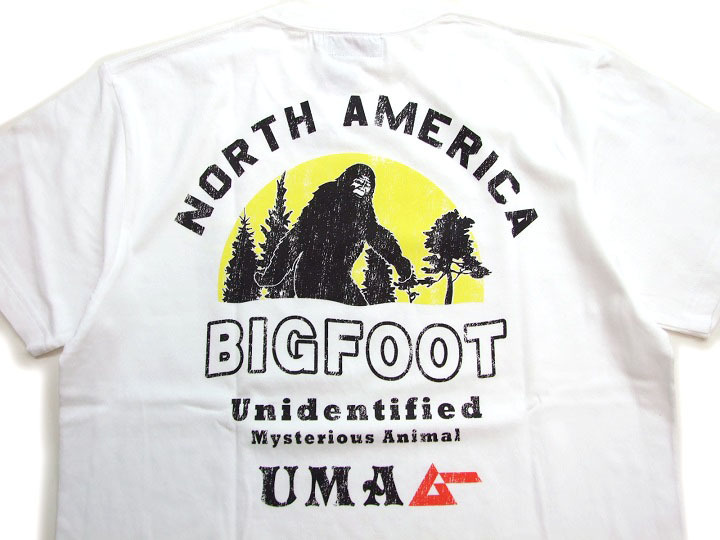 新品 月刊ムー ビッグフットTシャツ 白M 40周年記念 BIGFOOT UMA メンズtシャツ カットソー_月刊ムー 40周年記念Tシャツ ビッグフット