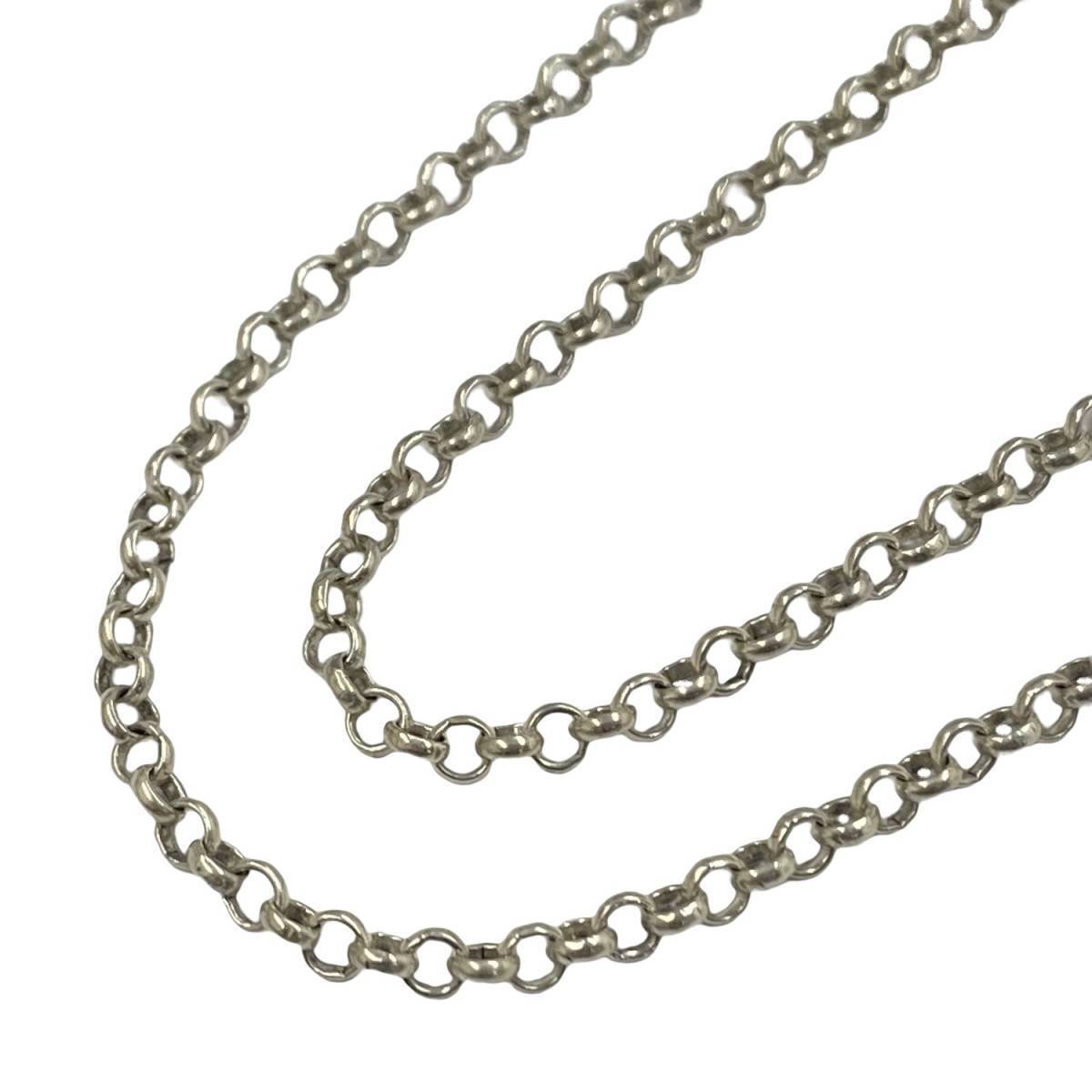 ★正規品★ CHROME HEARTS クロムハーツ CH Roll Chain 18inch 18インチ シルバー 925 ロール チェーン ネックレス ペンダント チャーム_画像4